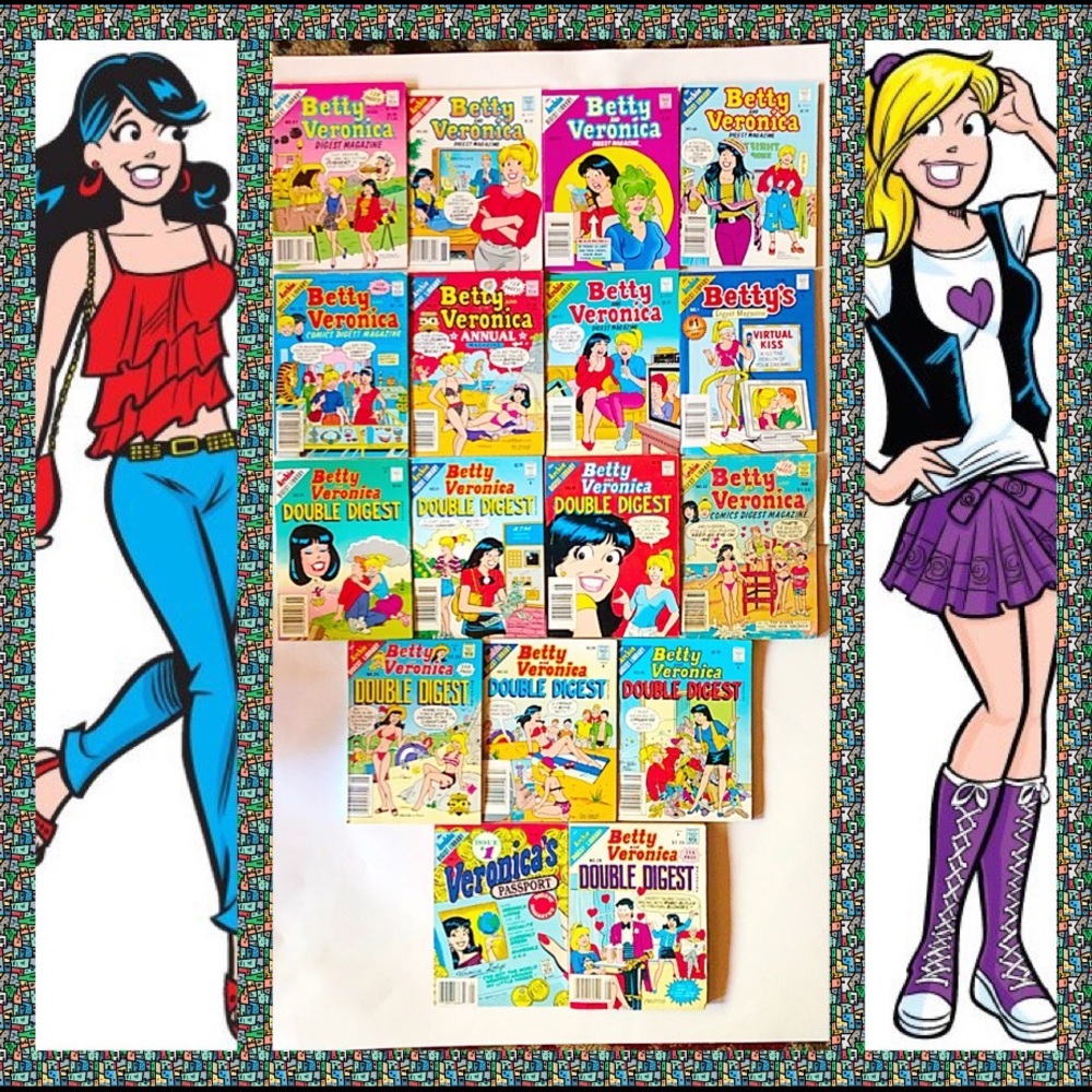17 Betty and Veronica Comic Digests Vintage Pack💋